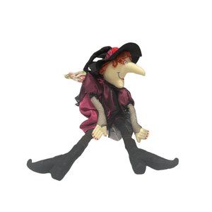 Hallmark Halloween Witch Plush Red Hair Figure Stella VTG